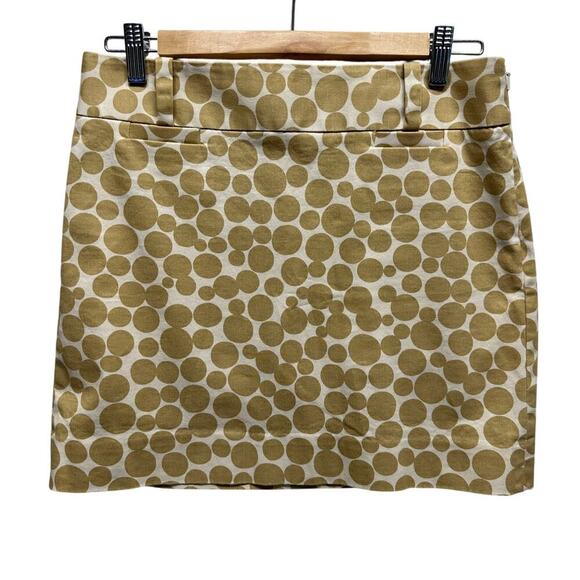 J Crew Stretch Women Polka Dot Mini Skirt High Waist Spandex 2 Resort Beach Prep - Picture 1 of 8
